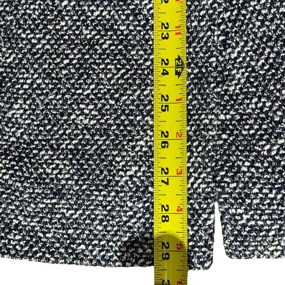 Talbots Tweed Blazer Blue Snap Button S Classic Preppy Office Casual Old Money - Picture 7 of 10